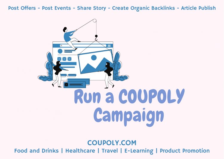 Get more customers by creating offers and posting through COUPOLY. 