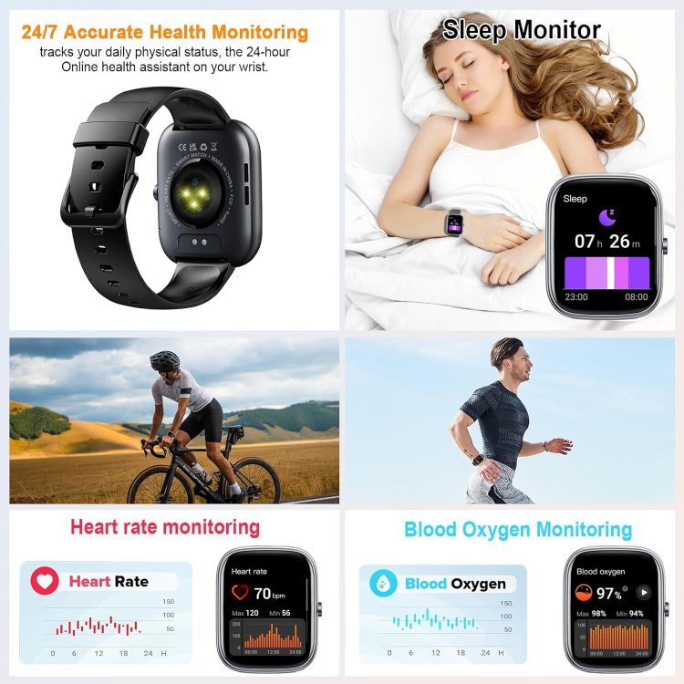 Enhance Your Health and Fitness with Our Smartwatch | Heart Rate and Sleep Monitor