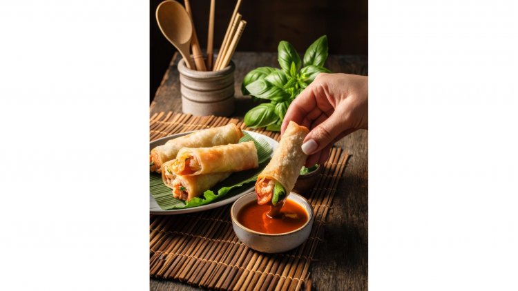 Fresh Harmony on Your Plate: Vietnamese Summer Rolls with Peanut Sauce