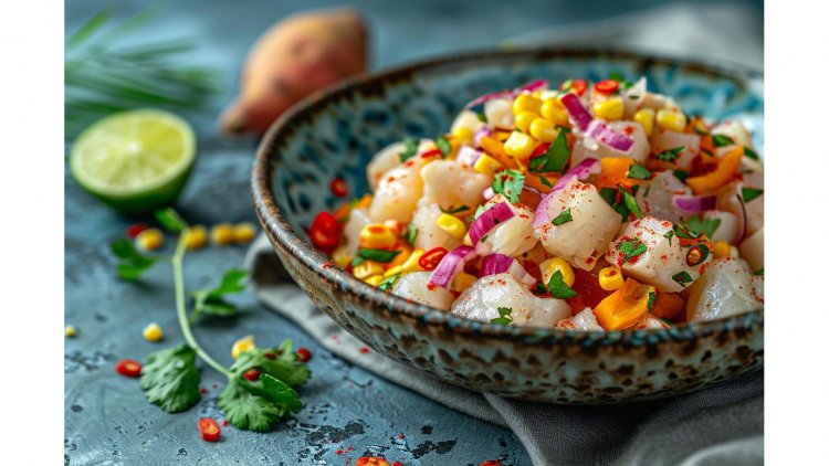 A Taste of Peru: Ceviche with Sweet Potato and Corn